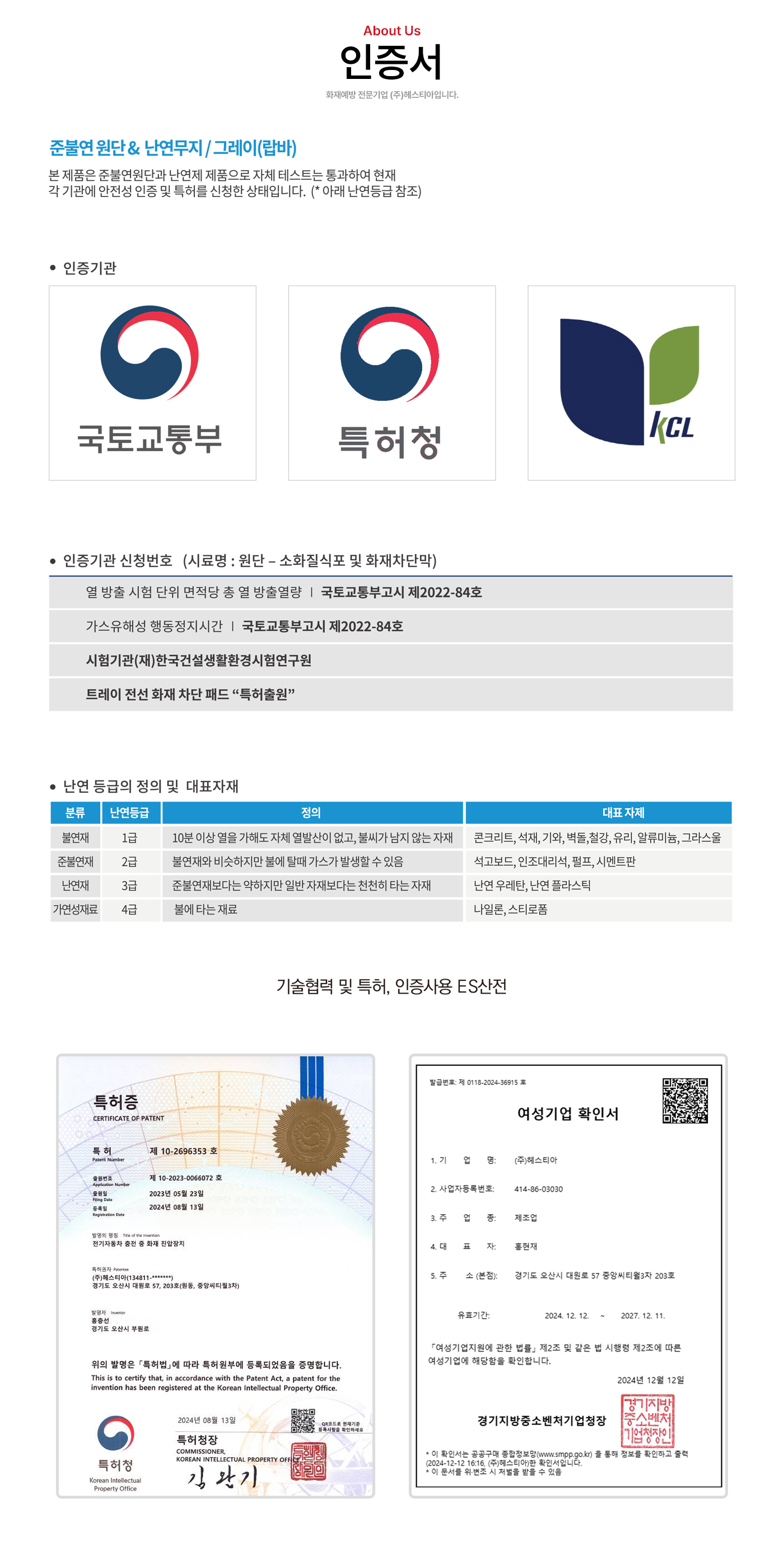 헤스티아 인증서